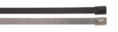 BAND-IT Ball-Lokt 0.18 in. W x 3.9 in. Dia. Uncoated 316SS Cable Ties -100/Bag