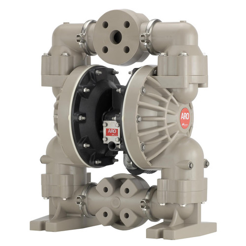 ARO PRO Series 1 1/2 in. Flange Polypropylene Air Diaphragm Pump w/ Santoprene Diaphragms & Balls, Polypropylene Seats