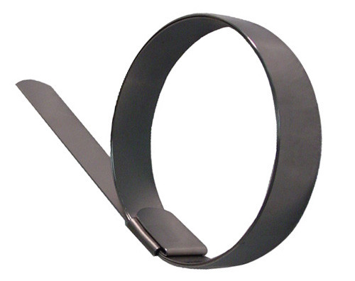 Dixon Preformed F Series 6 in. ID x 5/8 in. Wide Galvanized Center Punch Band Clamps - 25 QTY