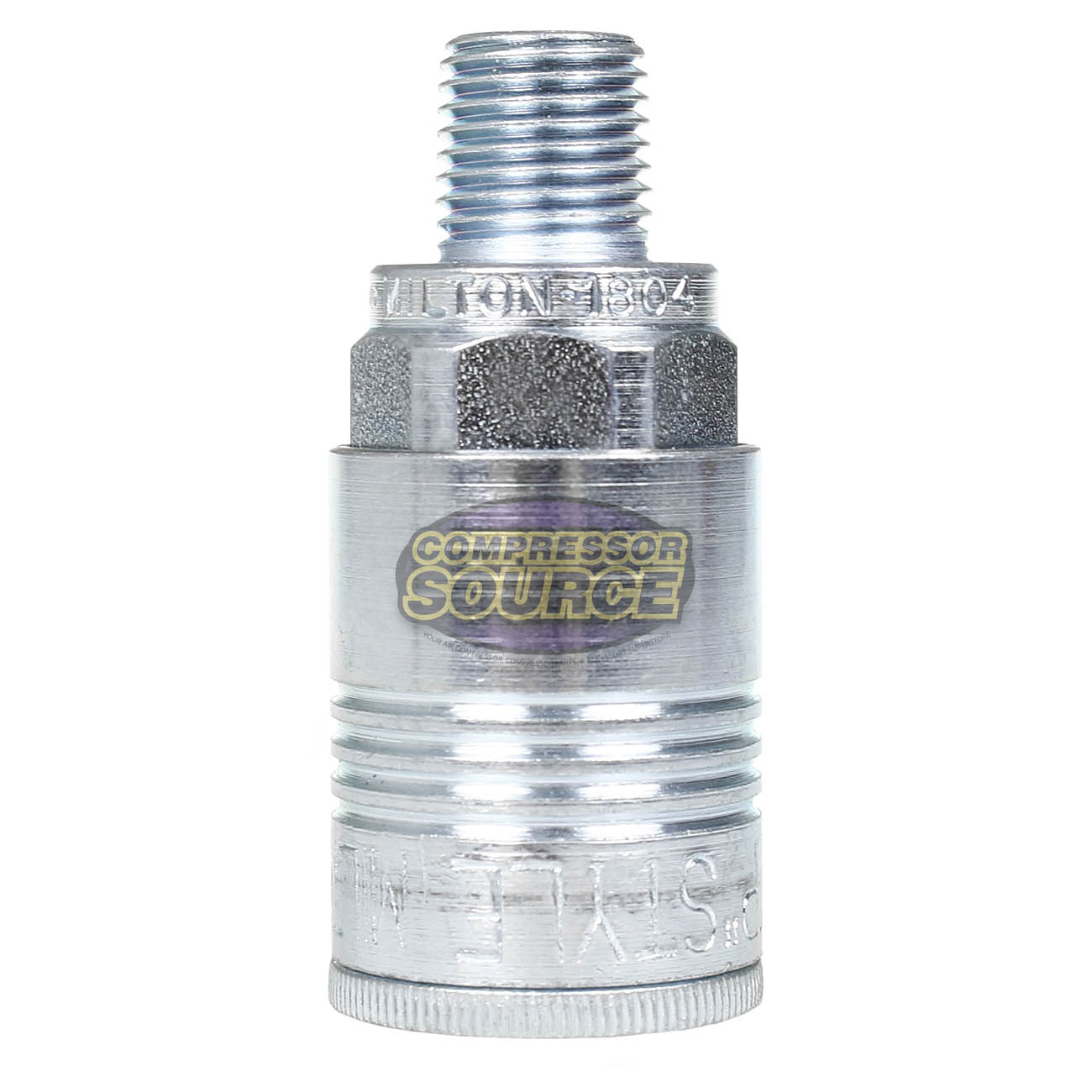 1/4" MNPT P-Style Coupler Buna-N Seal 300 PSI Milton 1804