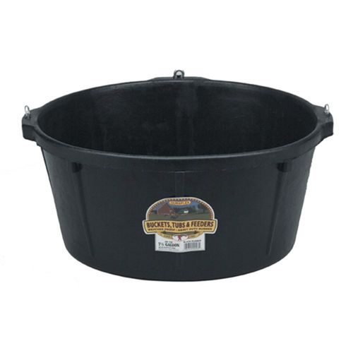 6.5 Gallon Rubber Feed Tub with Hooks HP750