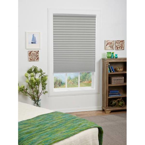 St. Charles 27.5 X 64 Silver Gray Light Filtering Pleated Shade