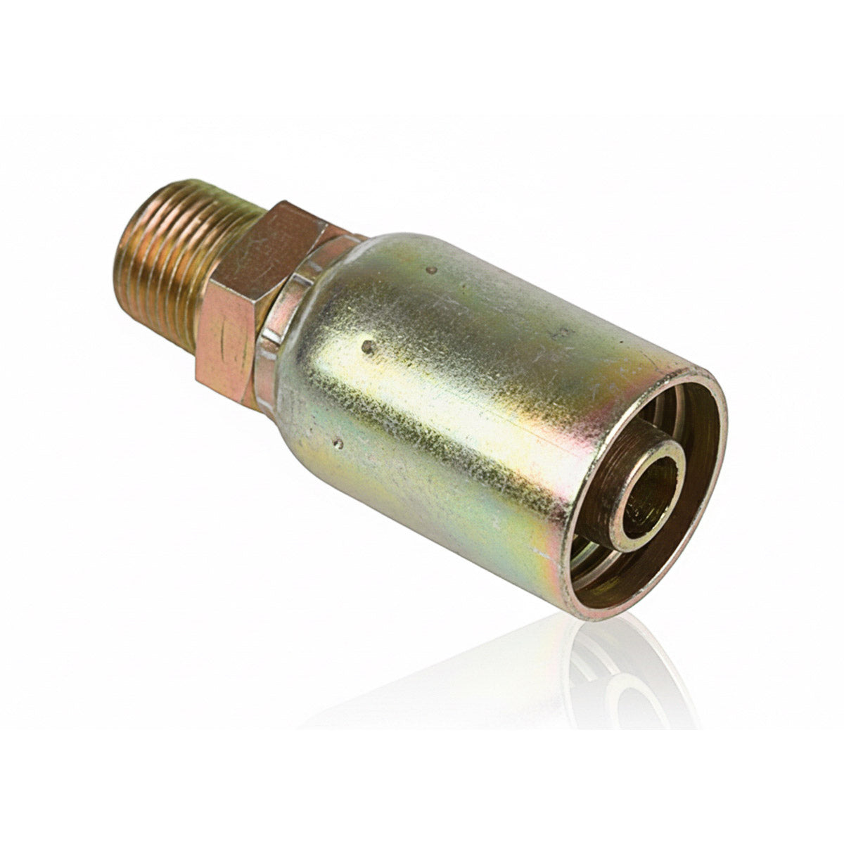 VARI-CRIMP SERIES - 1/2 INCH HOSE, WITH 3/8 X 18 THREAD SIZE, NPTF MALE STRAIGHT RIGID