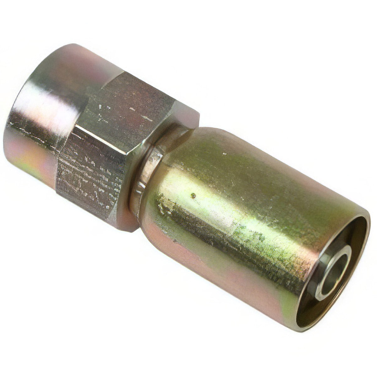 VARI-CRIMP SERIES - 3/8 INCH HOSE, WITH 3/8 X 18 THREAD SIZE, NPTF FEMALE STRAIGHT RIGID