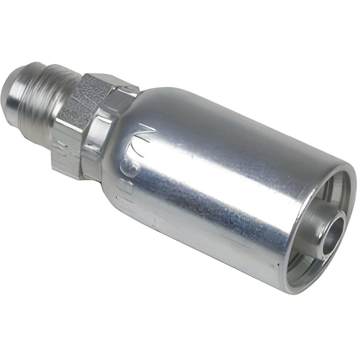 VARI-CRIMP SERIES - 1/4 INCH HOSE, WITH 1/2 X 20 THREAD SIZE, JIC MALE STRAIGHT RIGID