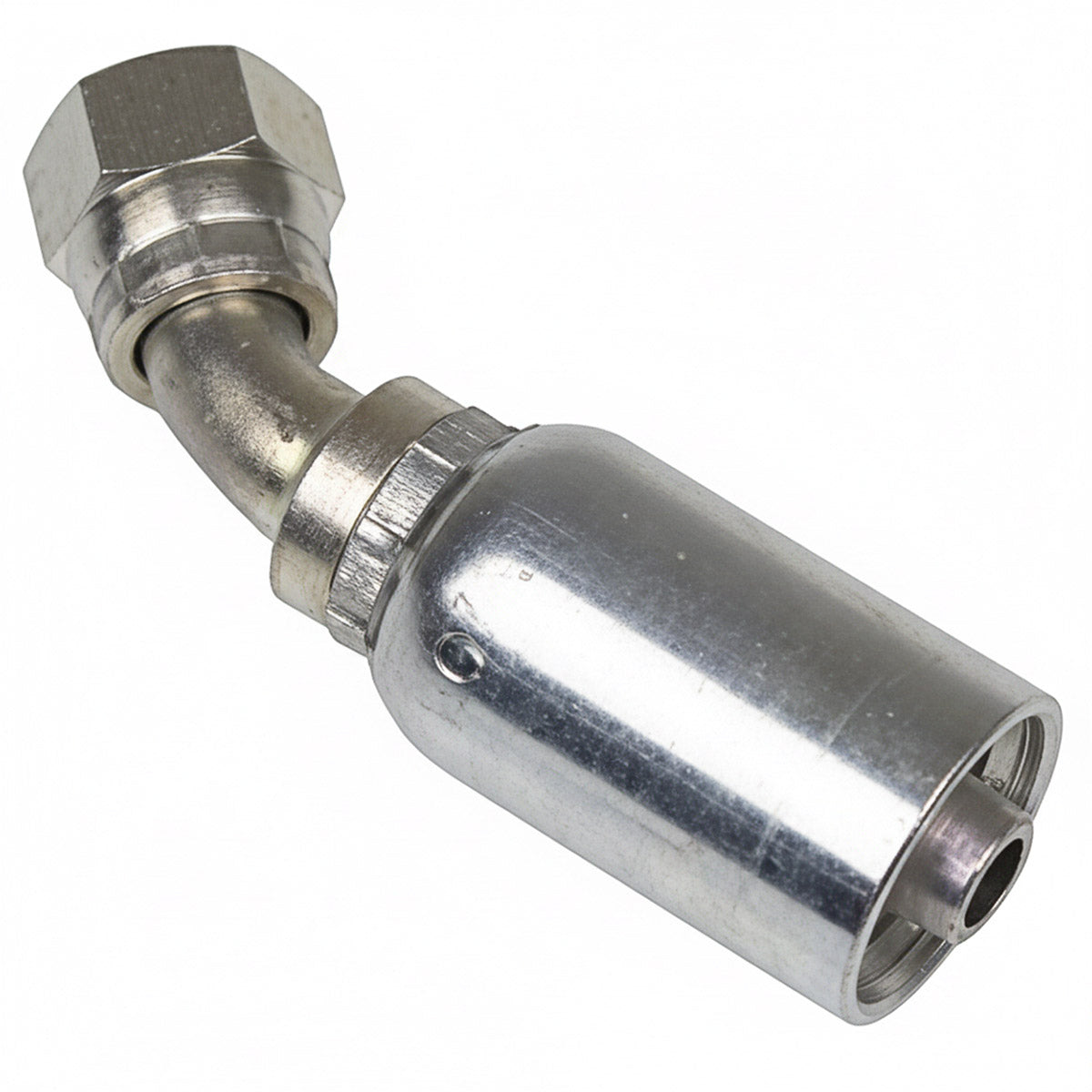 VARI-CRIMP SERIES - 1/2 INCH HOSE, WITH 3/4 X 16 THREAD SIZE, JIC FEMALE 45 ELBOW SWIVEL