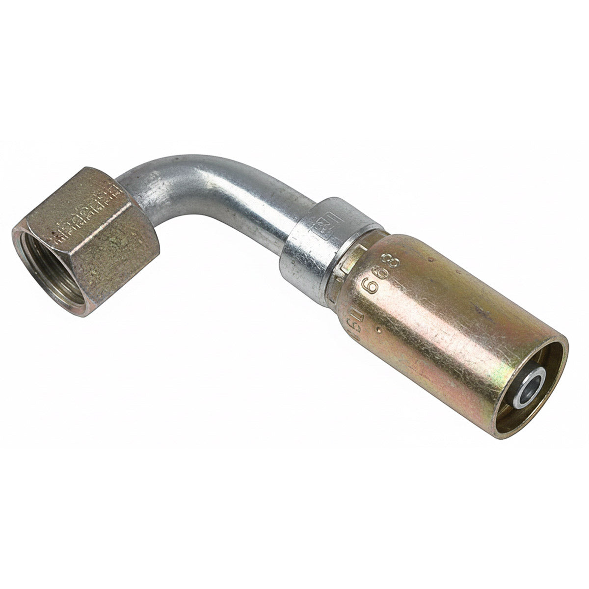 VARI-CRIMP SERIES - 1/2 INCH HOSE, WITH 7/8 X 14 THREAD SIZE, JIC FEMALE 90 ELBOW SWIVEL