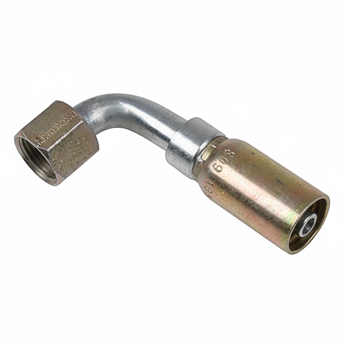 VARI-CRIMP SERIES - 1/2 INCH HOSE, WITH 3/4 X 16 THREAD SIZE, JIC FEMALE 90 ELBOW SWIVEL