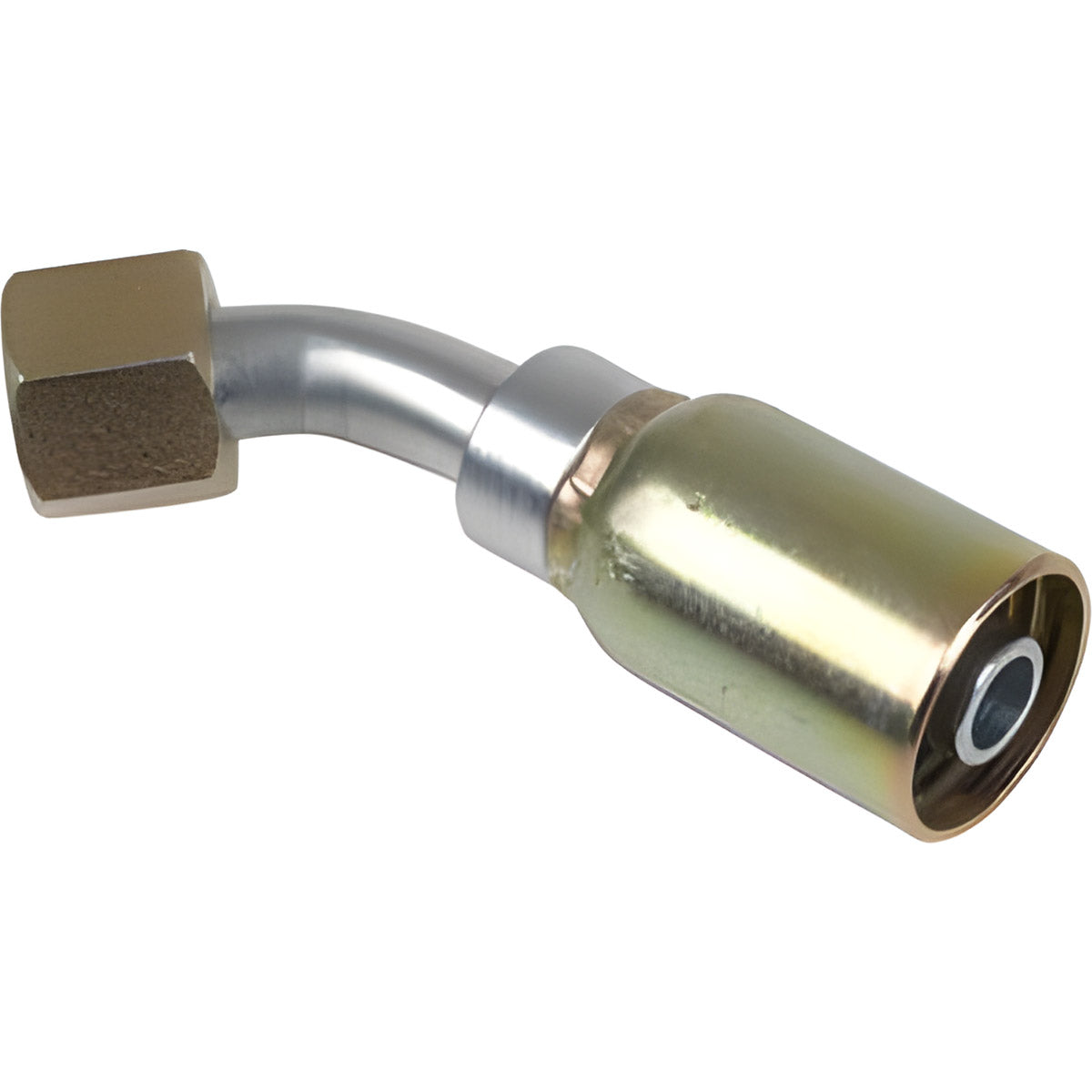 VARI-CRIMP SERIES - 1/2 INCH HOSE, WITH 13/16 X 16 THREAD SIZE, ORF FEMALE 45 ELBOW SWIVEL
