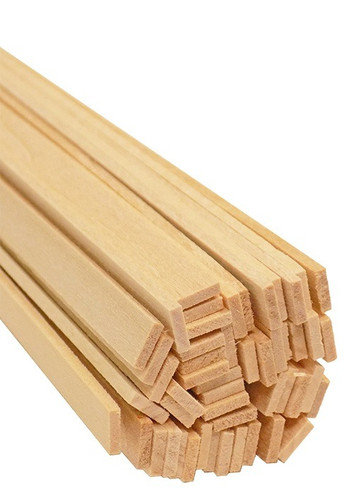 Bud Nosen Basswood Strips, 1/16" x 1/4" x 24", 50/pkg.