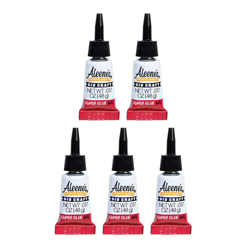 Aleene's DIY Craft Super Glue Gel, 5-Pack