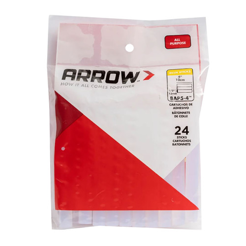 Arrow Dual Temp Glue Stick, 4" x 1/2", 24-Pack