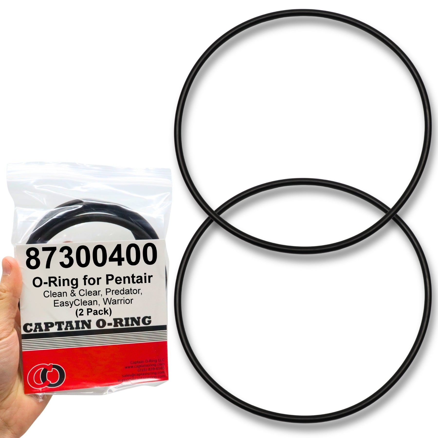 87300400 O-Ring for Pentair Clean & Clear, Predator, EasyClean and Warrior Filter Tank Body (2 Pack)