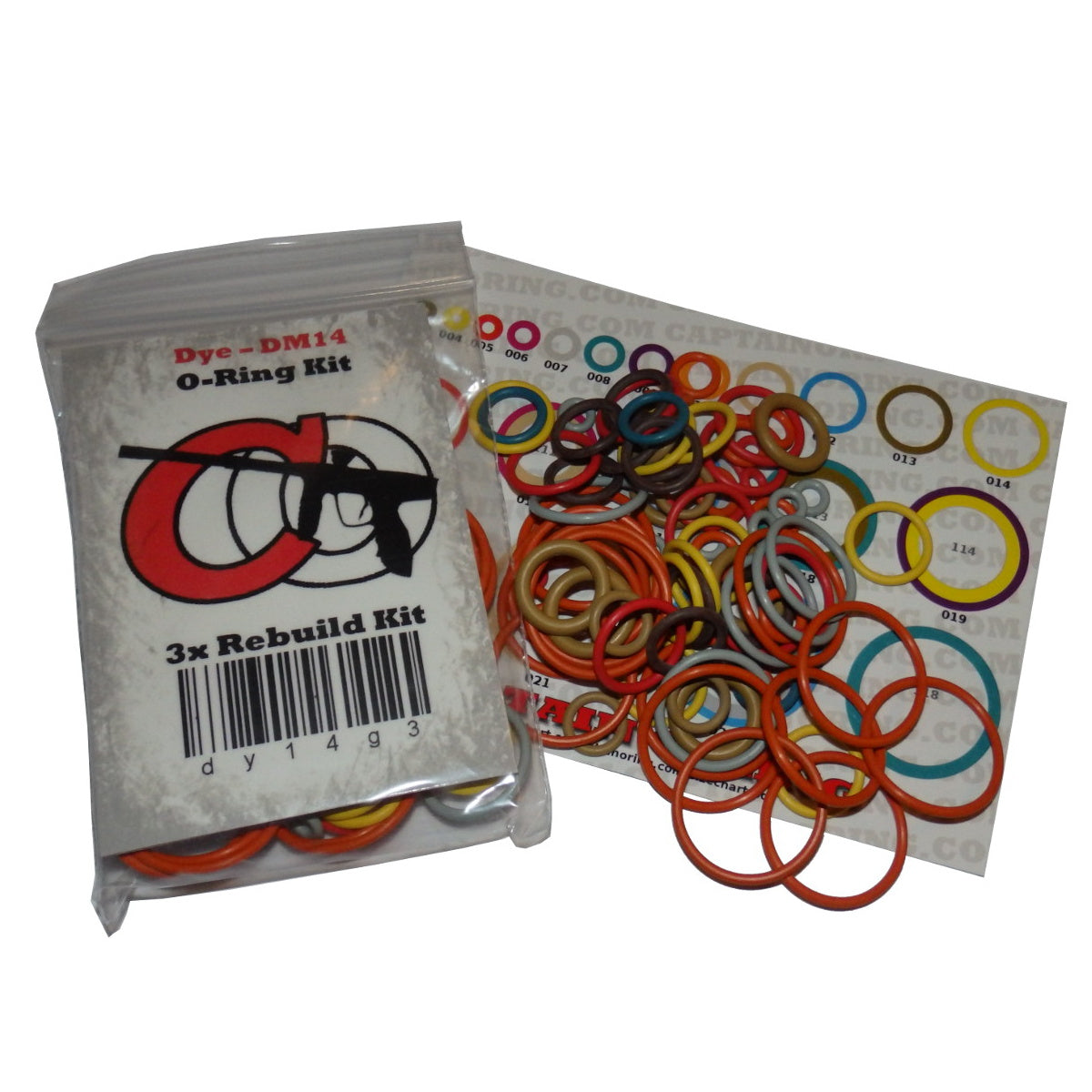 Smart Parts Shocker AMP - COLOR CODED O-Ring Kit [Select 3x Bag/ 5x Box]