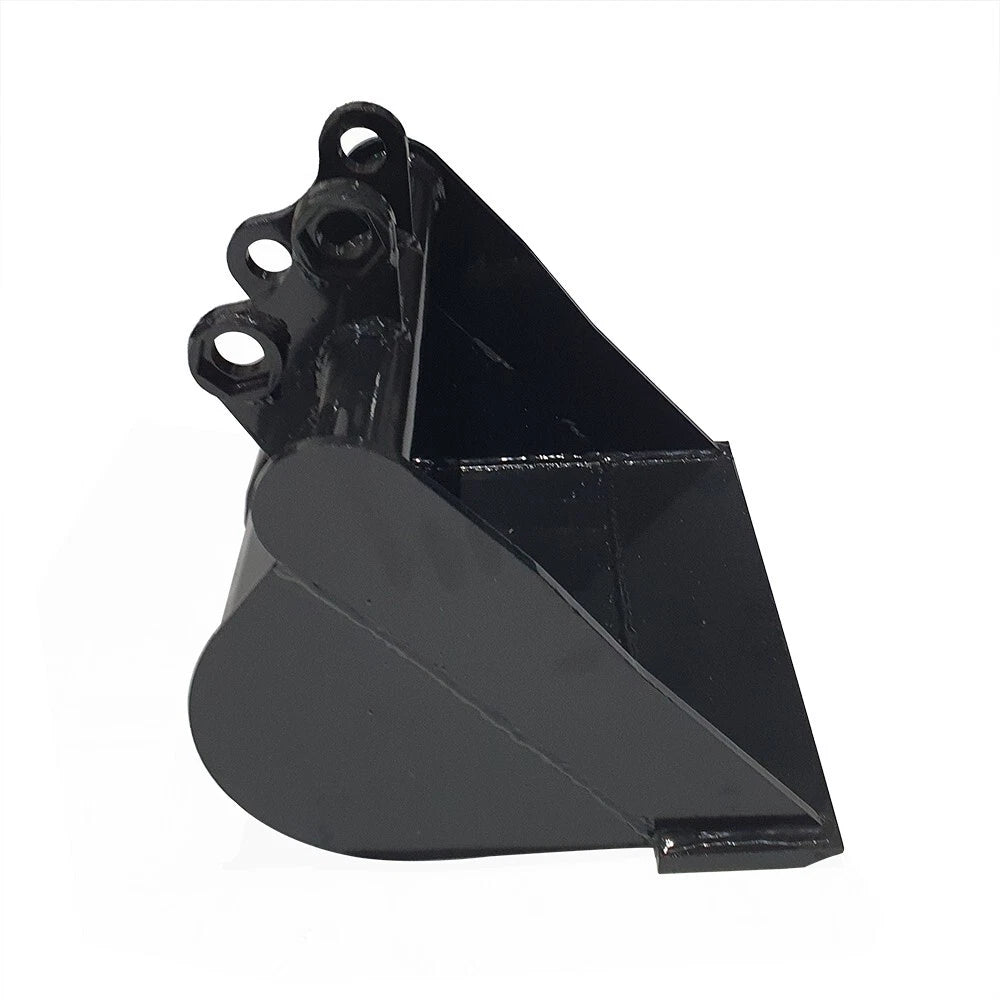 AGT 15in Mini Excavator Toothless Bucket without Teeth Buckets Black | 12EX-WD15B