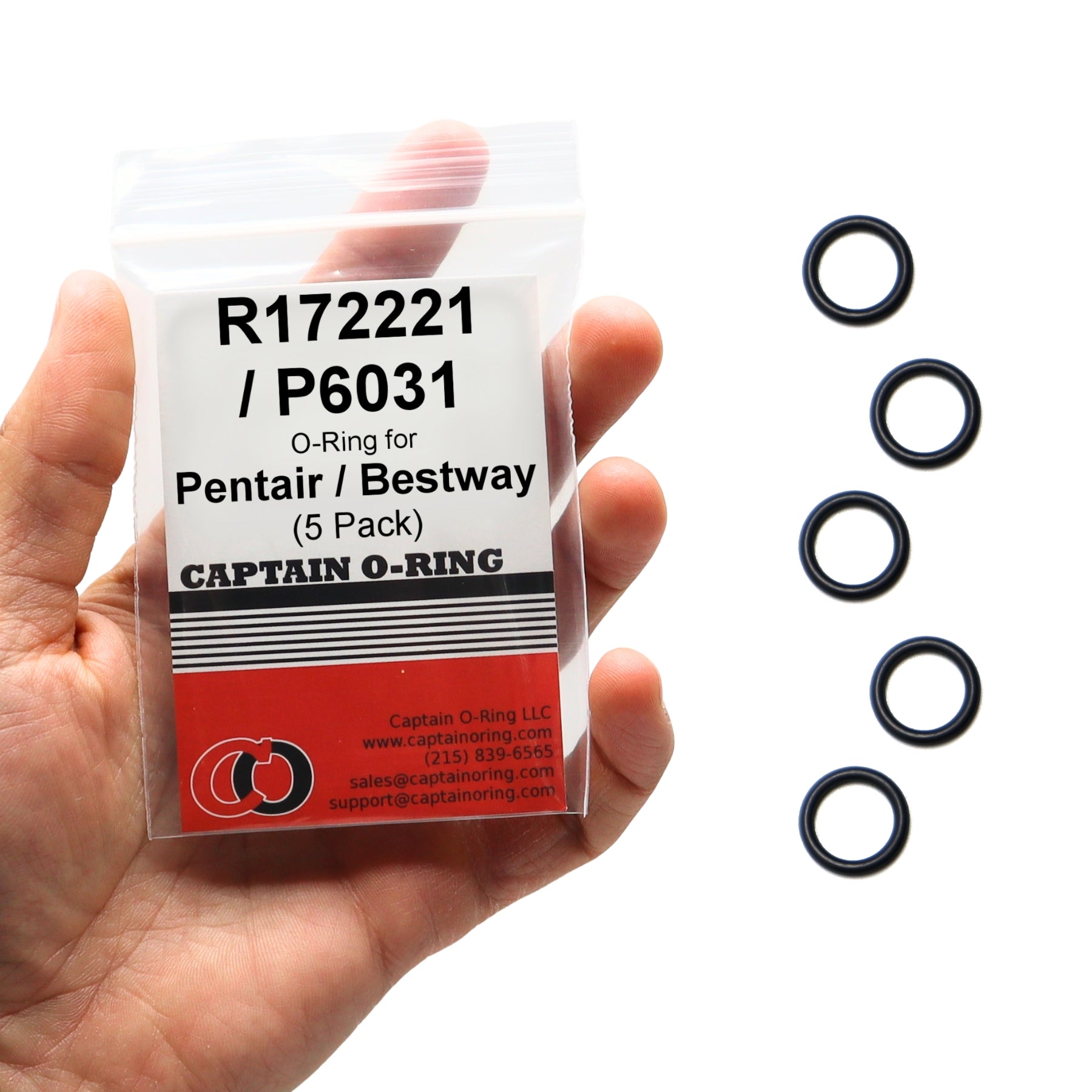 R172221 / P6031 O-Rings for Pentair, Bestway Vent Valve Drain Seal (5 Pack)