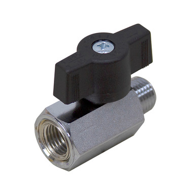 1/4" NPT Male/Female Plated Brass Ball Valve HYPRO 90FMB14