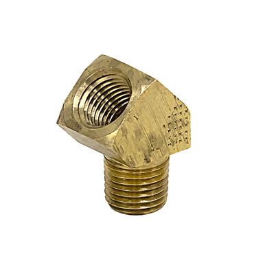 1/4" NPT Male x 1/4" NPT Female 45 Degree Elbow