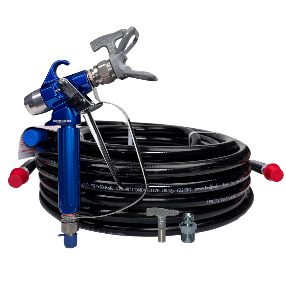 Bedford BP7250 Industrial Ready to Spray Kit HP Gun/Hose/Tip