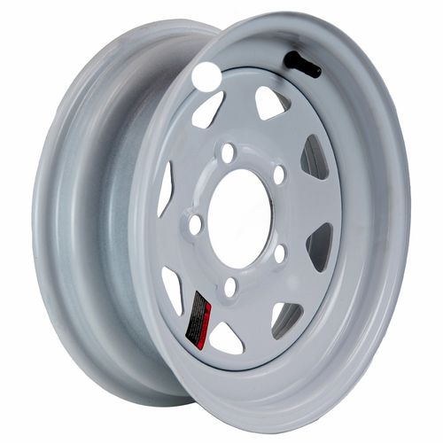 HI-RUN White Wheel, 12X4 5-4.5, 8 Spoke, KW1005