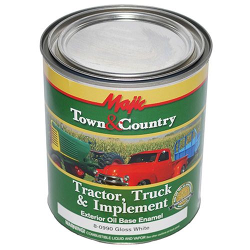 Tractor, Truck and Implement Paint, Gloss White, 1 Quart