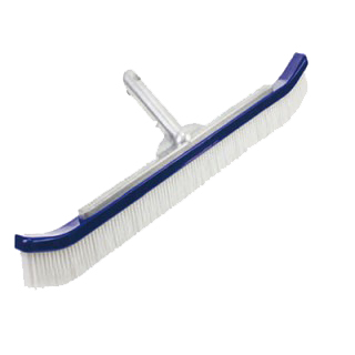 Pentair R111316 #902 Aluminum Back Curved Brush with White Polypropylene Bristles, 18-Inch