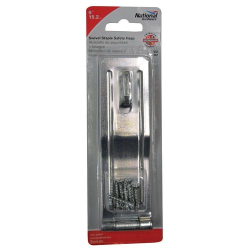 6" Swivel Staple Safety Hasp