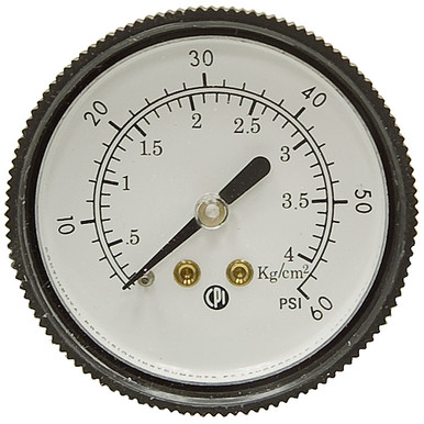 60 PSI Pressure 2" Dia. Dry Back Mount 1/4" NPT GaugeCPI