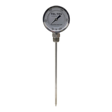 50-300° F 3-3/16" Face 9" Stem Thermometer Teltru BC350R Series 39100962