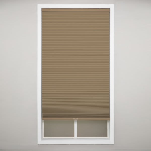 St. Charles Blackout Honeycomb Cellular Shade, Latte, 27.5 X 48