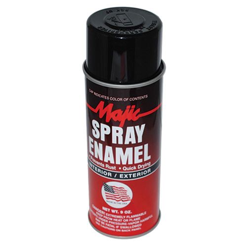 Spray Paint, Gloss Black, 9 Oz.