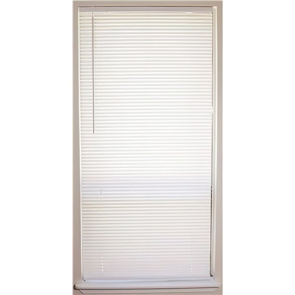 Champion 1 In. Vinyl 85 In. X 64 In. Room Darkening Blind, White