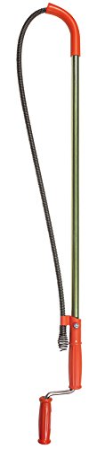 General Pipe Cleaners I-T6FL-DH Closet Auger, Professional 6' Flexicore Snake with Down Head for Unclogging Toilets