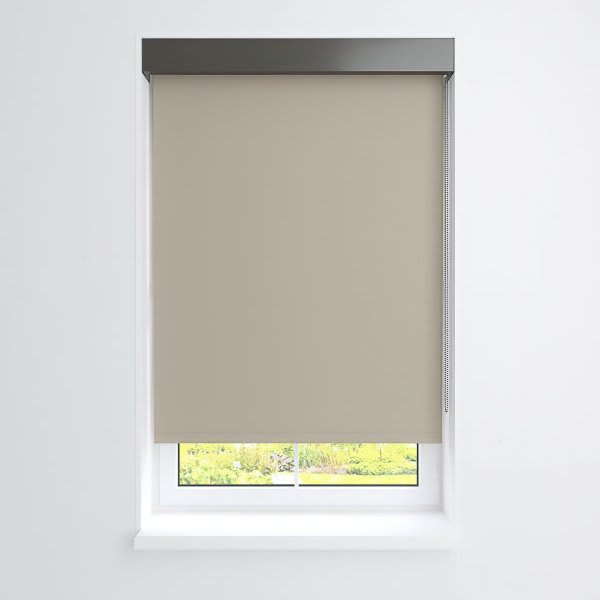 Threadwell Manual Roller Shade For Windows 12"-24"W X 60"H Blackout Twill
