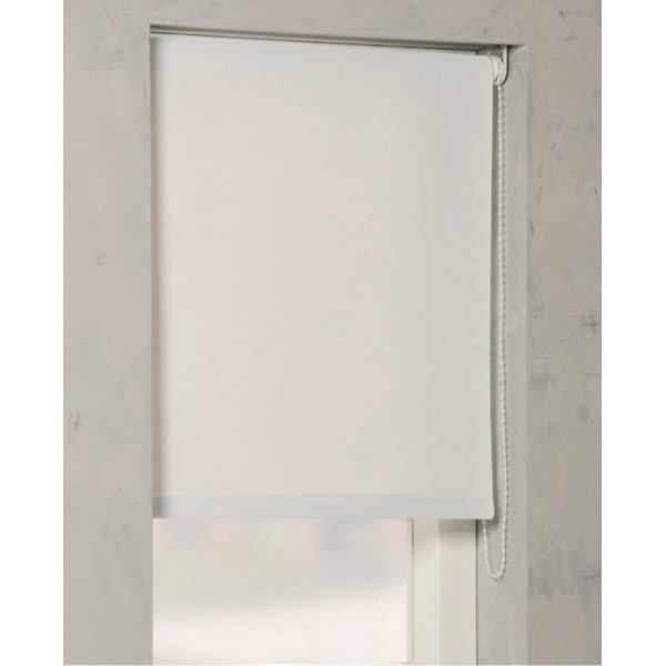 Threadwell Manual Roller Shade For Windows 72"-84"W X 72"H Blackout Blanc