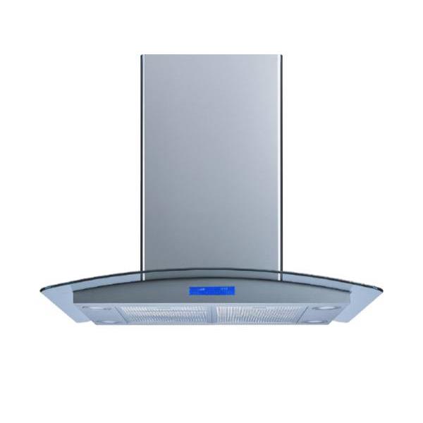Winflo 36" Convertible Stainless Steel Glass Island Range Hood