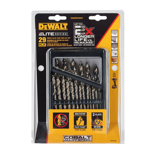 DeWalt Elite Cobalt Drill Bit Set, 29-Piece