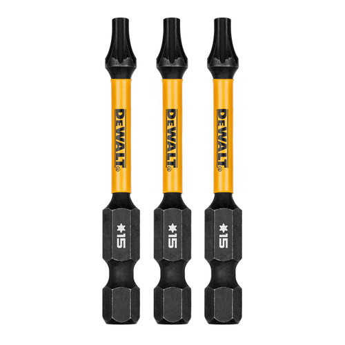DeWalt FLEXTORQ Power Insert Bit, T15 x 2-1/4" Torx, 3-Pack