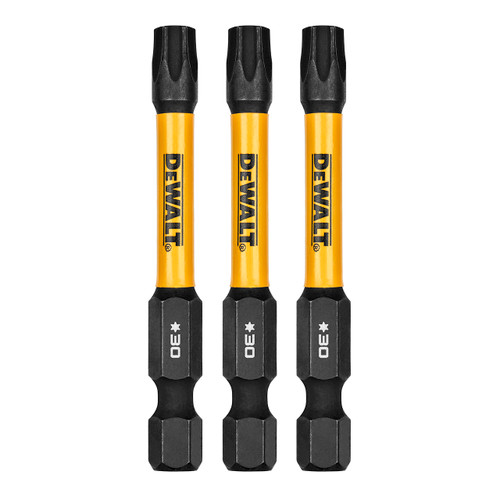DeWalt FLEXTORQ Power Insert Bit, T30 x 2-1/4" Torx, 3-Pack