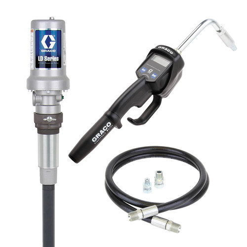 Graco LD Series 5:1 Stationary Mount 6.7 GPM Oil Pump Package w/ Manual Meter