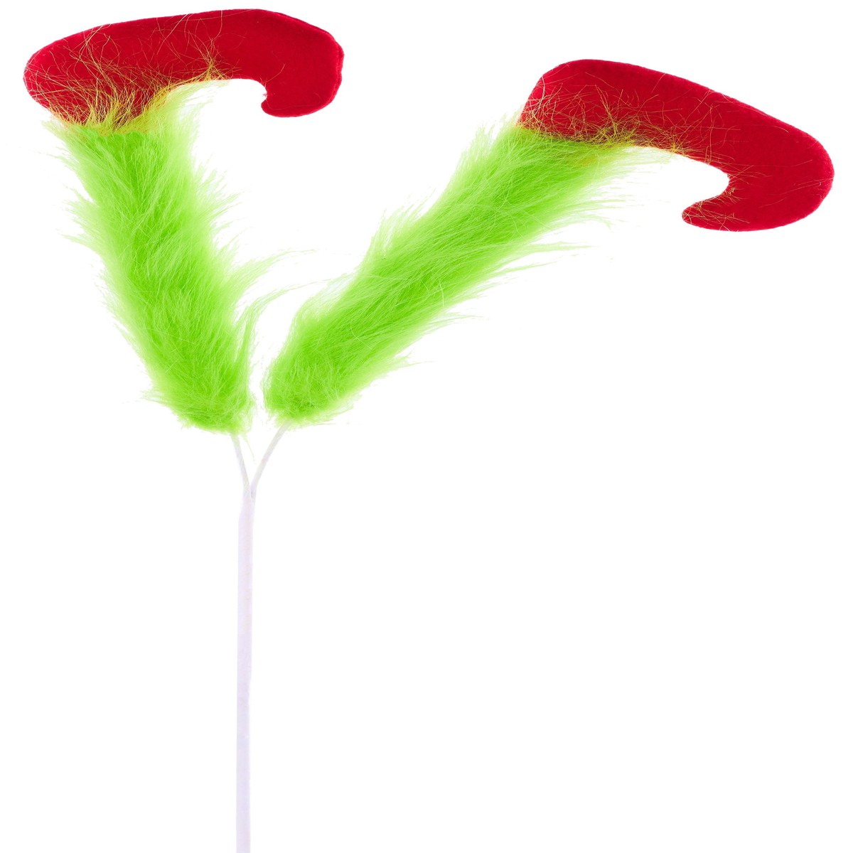 25" Furry Elf Legs Pick Spray
