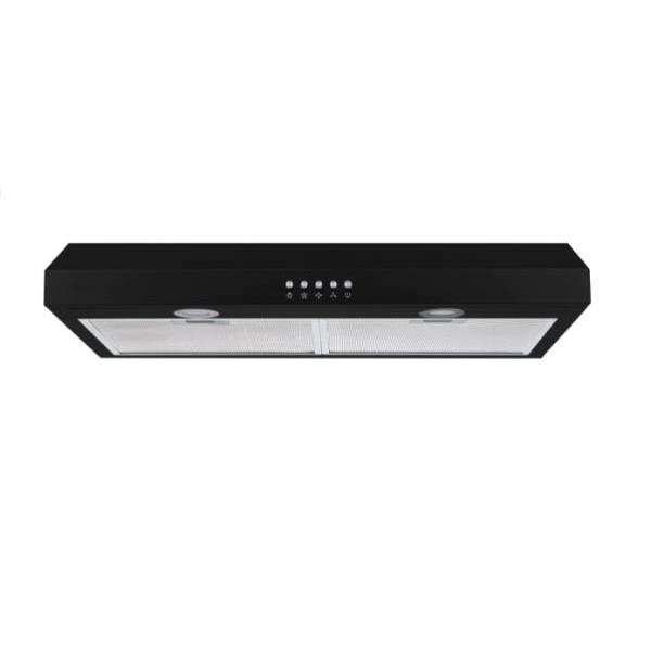 Winflo 30" Convertible Under Cabinet Black Range Hood With Mesh Filters