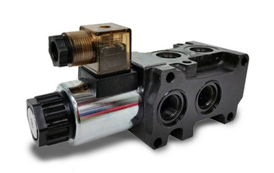 Solenoid Operated Selector Valve, 12 VDC, 13.2 GPM, SAE 8, DSV-62-08-12