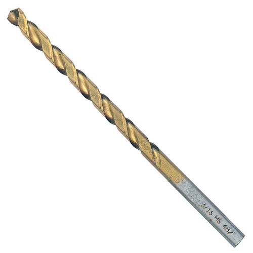 Bosch Titanium-Coated Metal Drill Bit, 3/16"