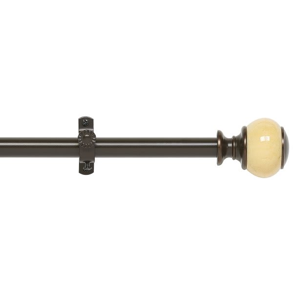 Achim Camino Decorative Rod And Finial Estate Bronze 66 To 120", Case Of 4