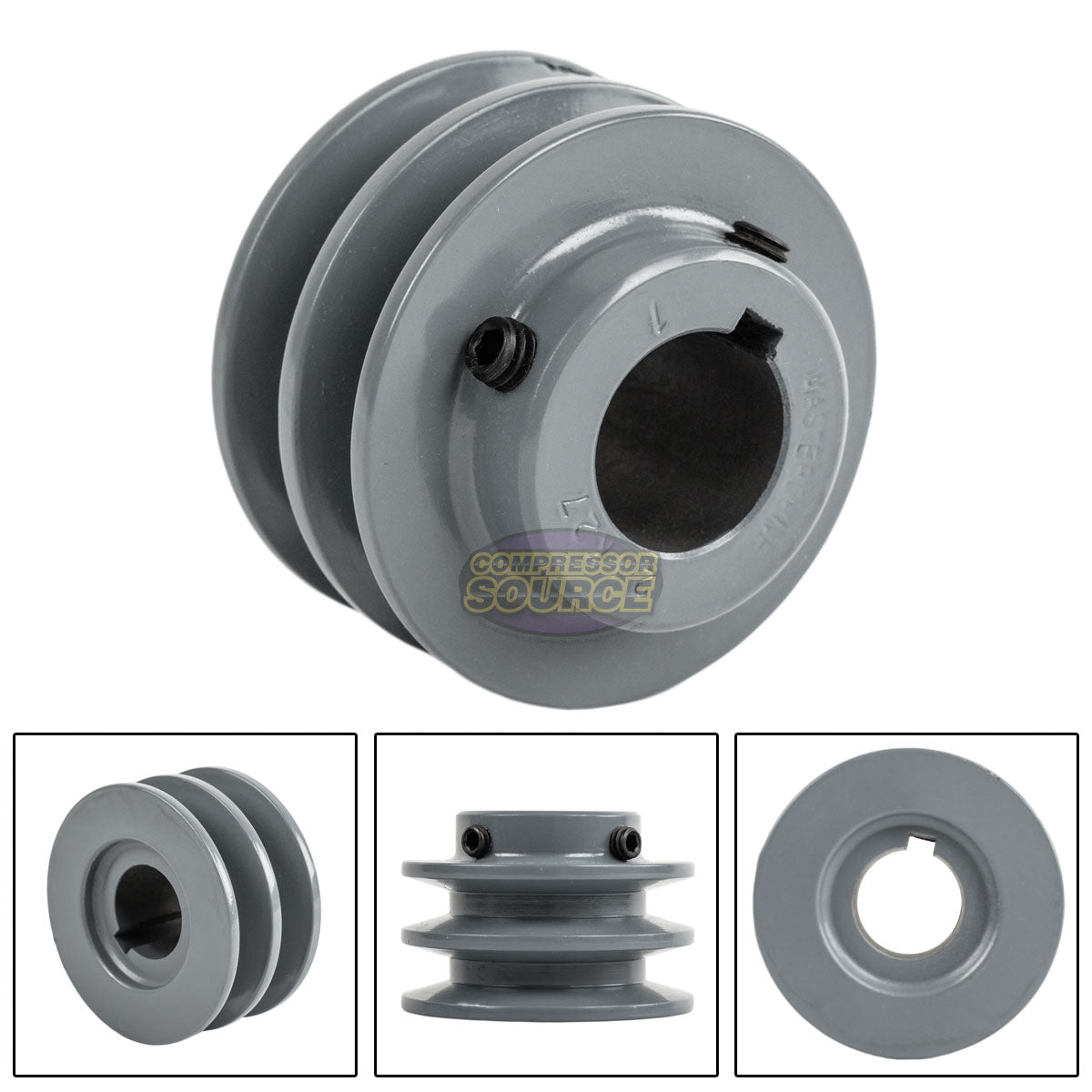 2.75" Double Groove A Section 4L Sheave with 1" Keyed Bore - 2AK27-1