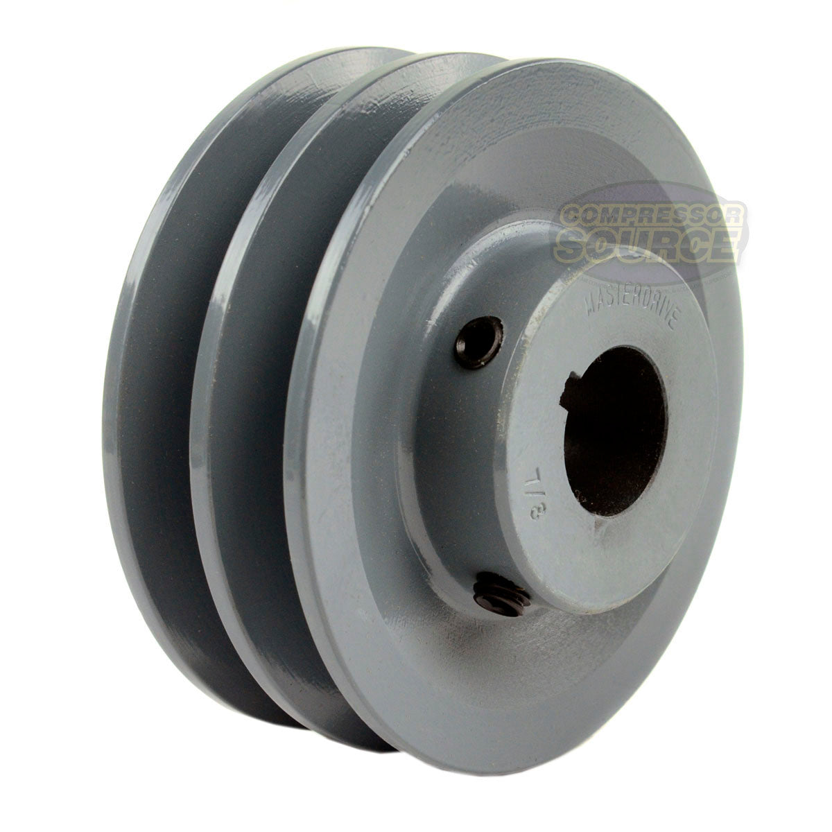 4" Double Groove A Section 4L Sheave with 7/8" (0.875") Keyed Bore - 2AK41-7/8
