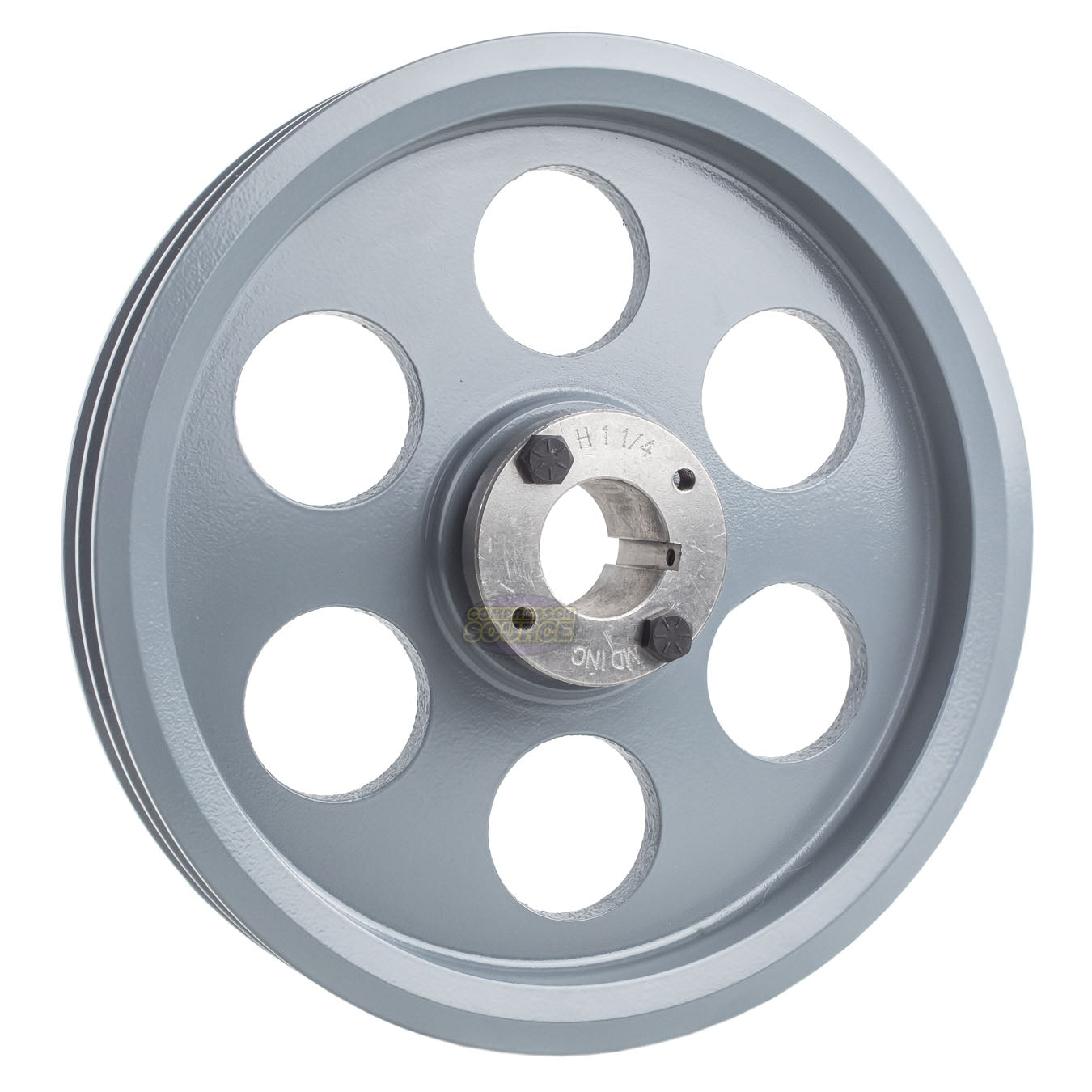9.25" Double Groove A Section 4L Sheave with 1-1/4" (1.250") H-Style Split Taper Bushing - 2AK94H