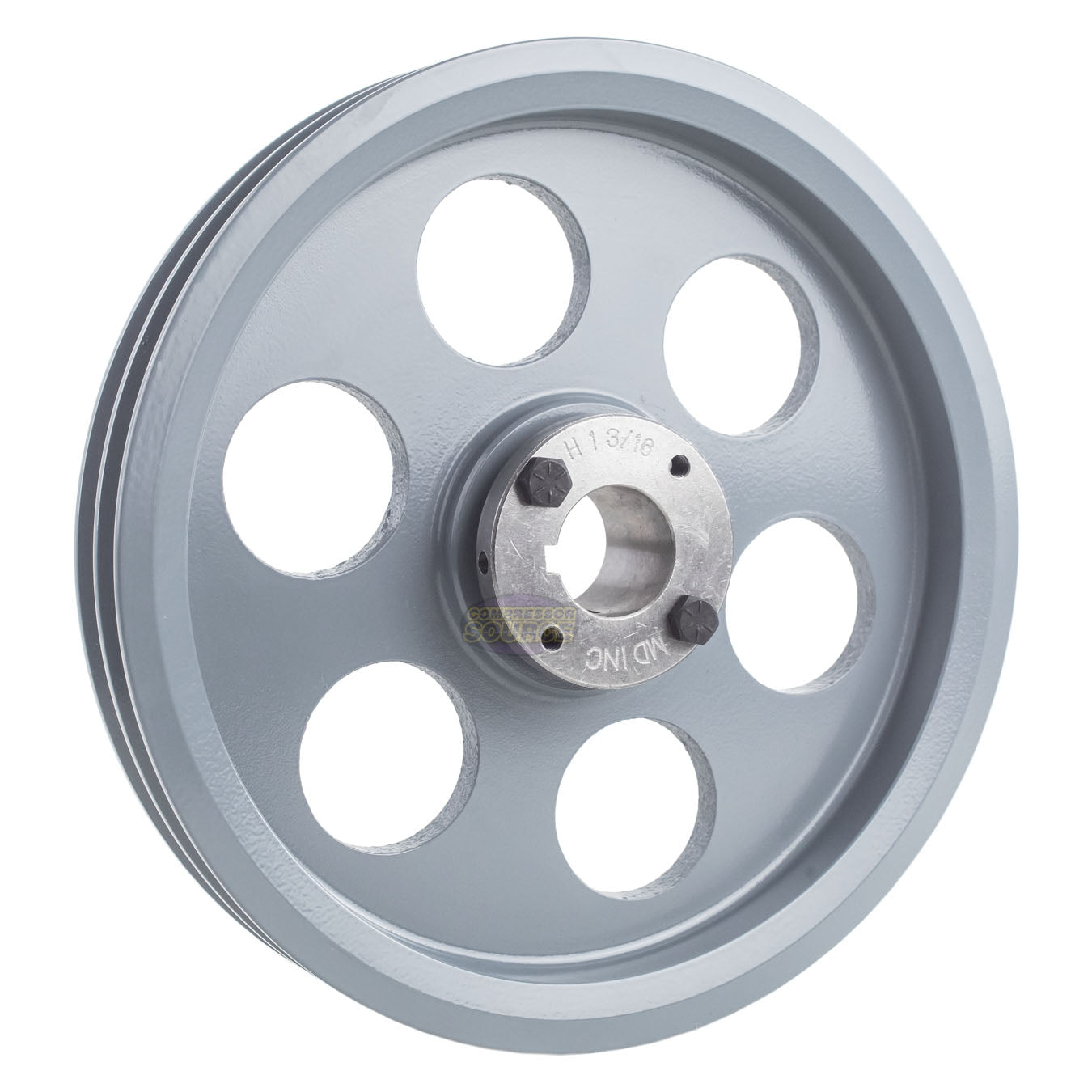 9.25" Double Groove A Section 4L Sheave with 1-3/16" (1.1875") H-Style Split Taper Bushing - 2AK94H