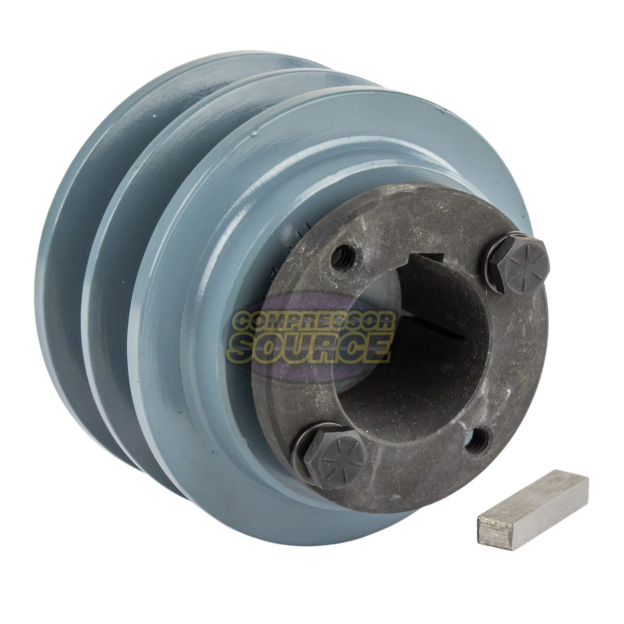 3.5" Double Groove B Section 5L Sheave with 1-3/8" (1.375") H-Style Split Taper Bushing - 2BK34H